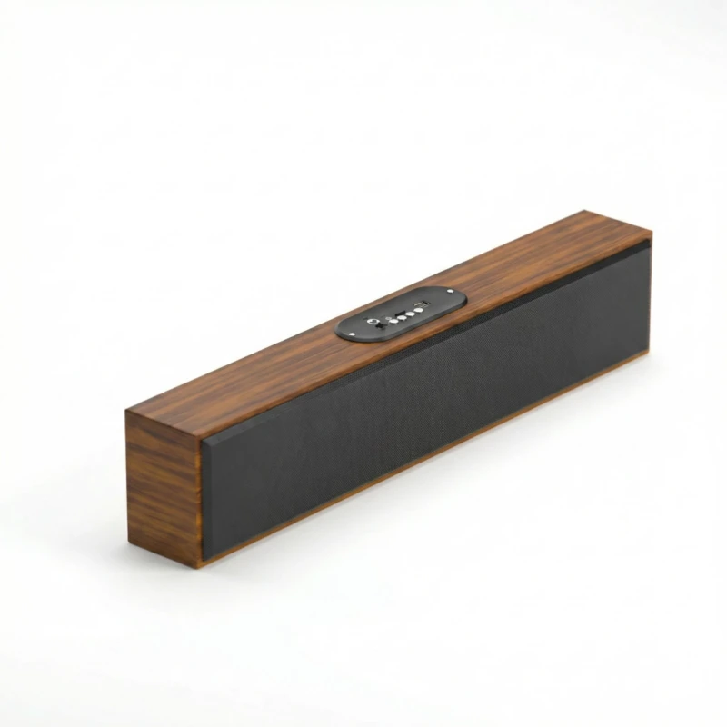 GOOJODOQ Speaker Bluetooth Meja Kayu AB4084